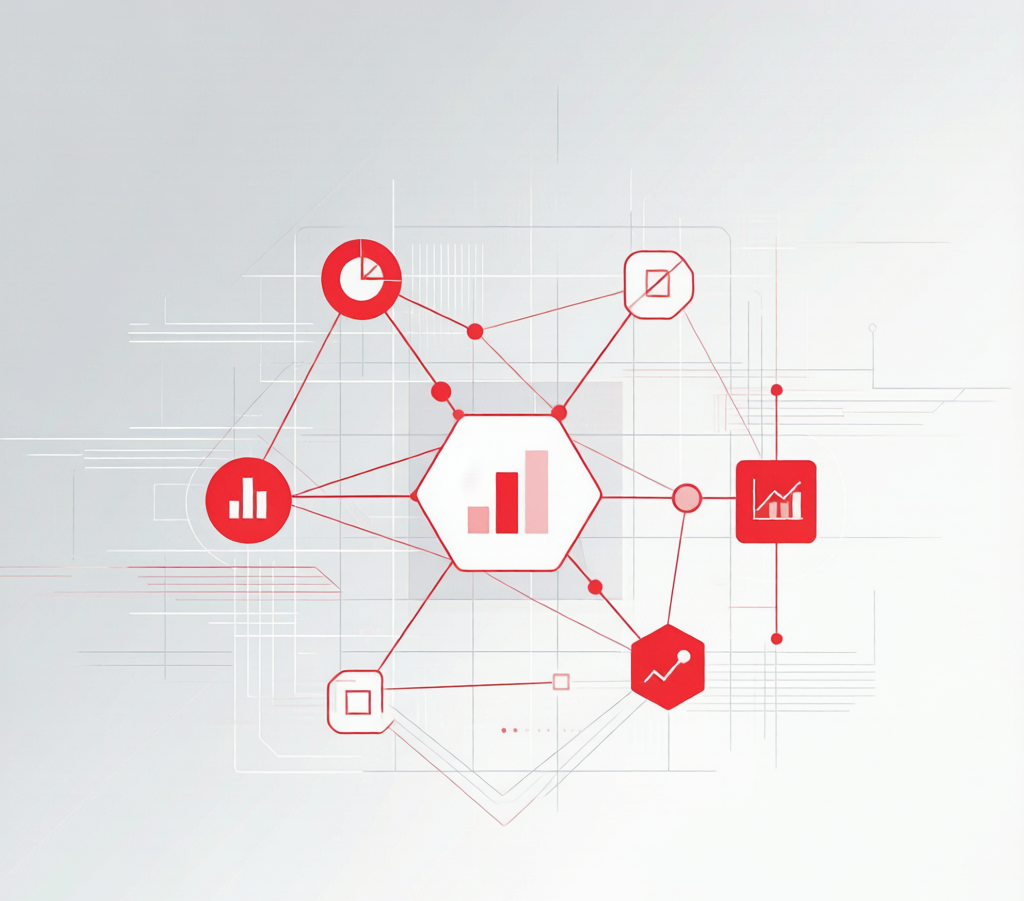 AI Agent选型评估可视化图表，展示从安全到ROI的五大评估维度